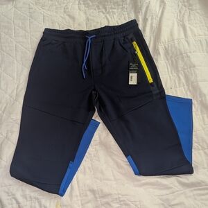 Greyson Sequoia Pants Joggers M Maltese Blue Nylon Cotton Spandex NWT MSRP $198